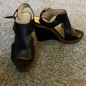 Michael Kors black wedges